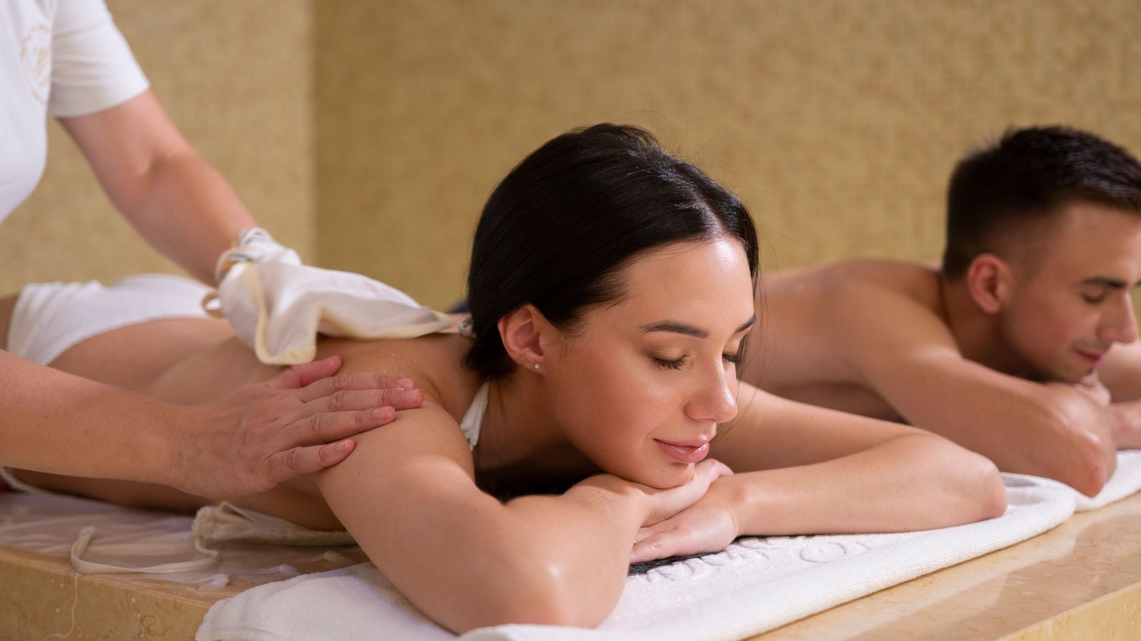 Couples enjoying a relaxing massage experience at a spa in Thrissur, Kerala